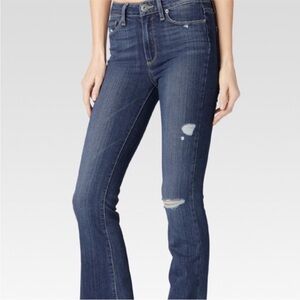 PAIGE High Rise Bell Canyon Silas Destructed Transcend Size 27